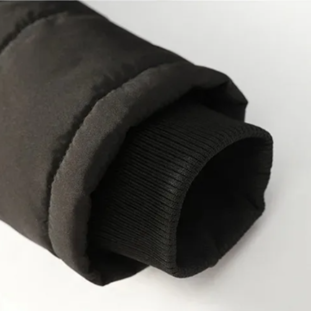 Elegants polsterēts fleeces ziemas mētelis