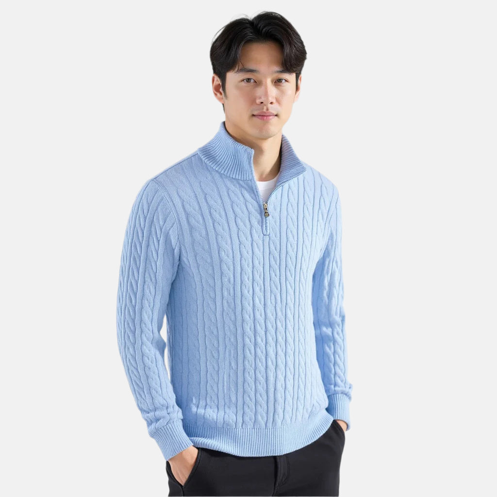 FABIO | LUXURY ZIP-UP SWEATER - Echelon Lifestyle