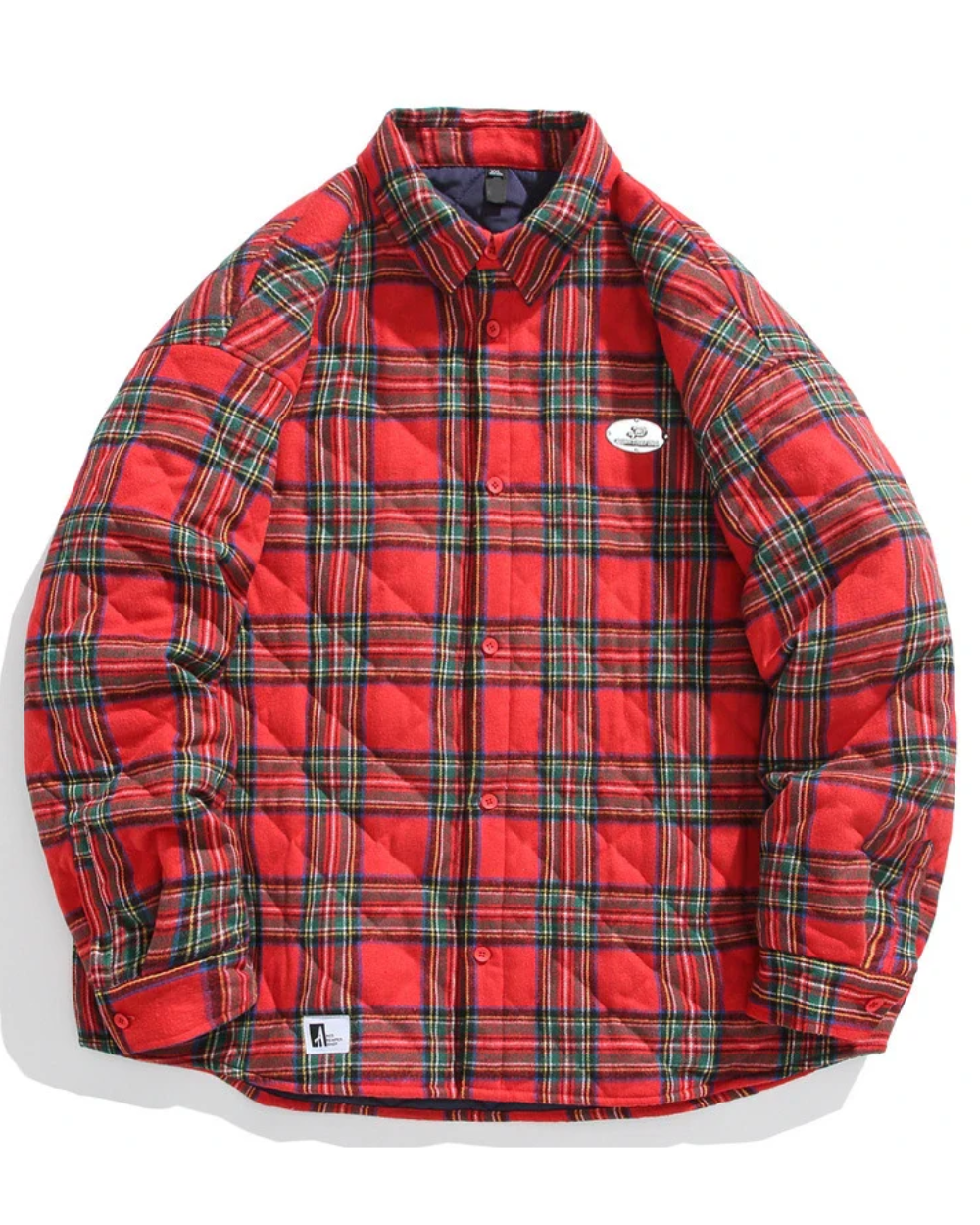 Vintage kokvilnas pufīgā jaka