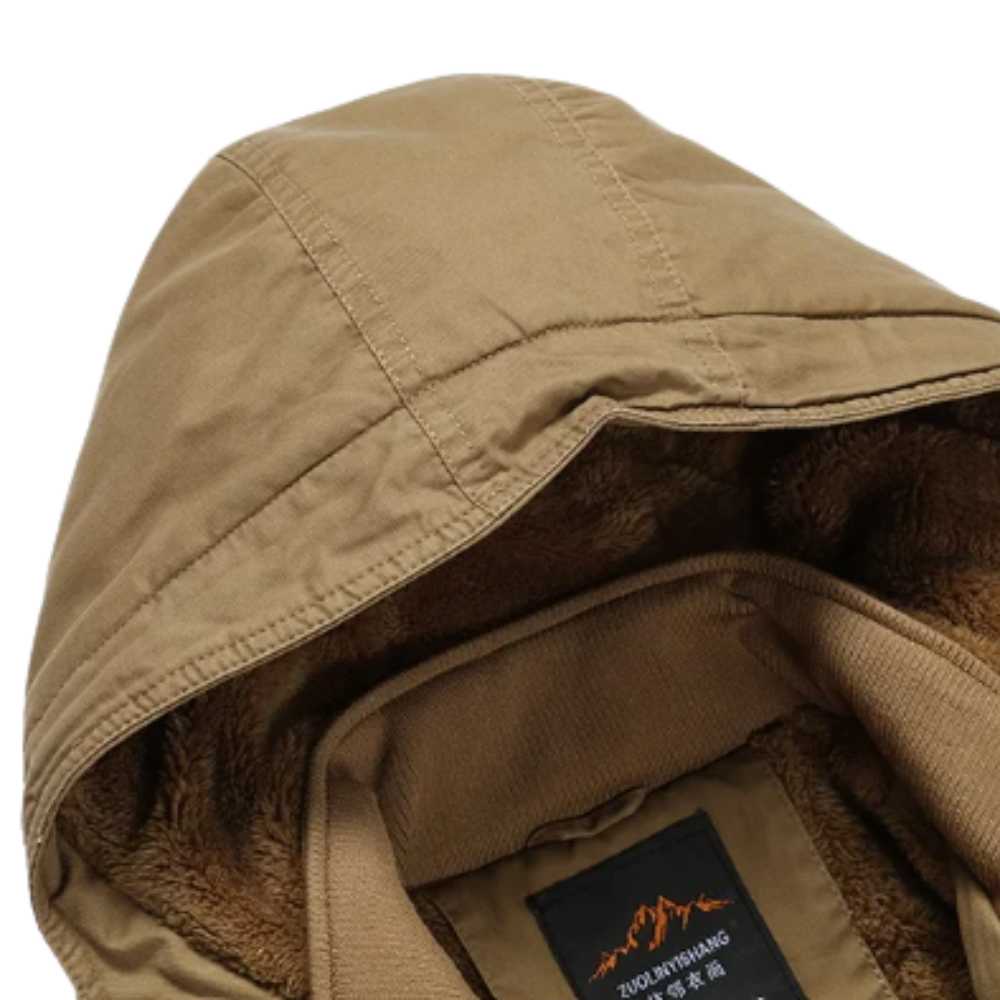 Eleganta kokvilnas pildīta ziemas jaka