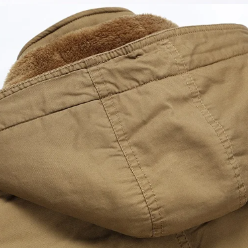 Eleganta kokvilnas pildīta ziemas jaka