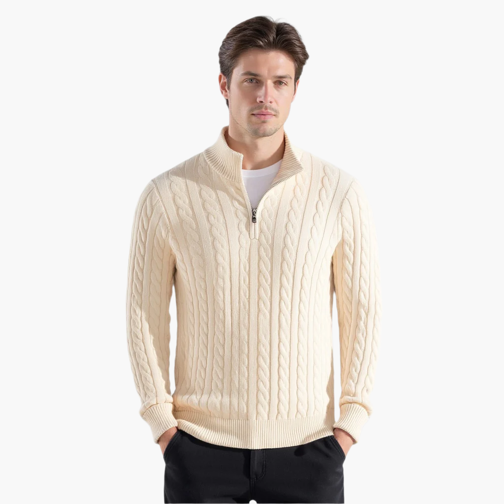FABIO | LUXURY ZIP-UP SWEATER - Echelon Lifestyle