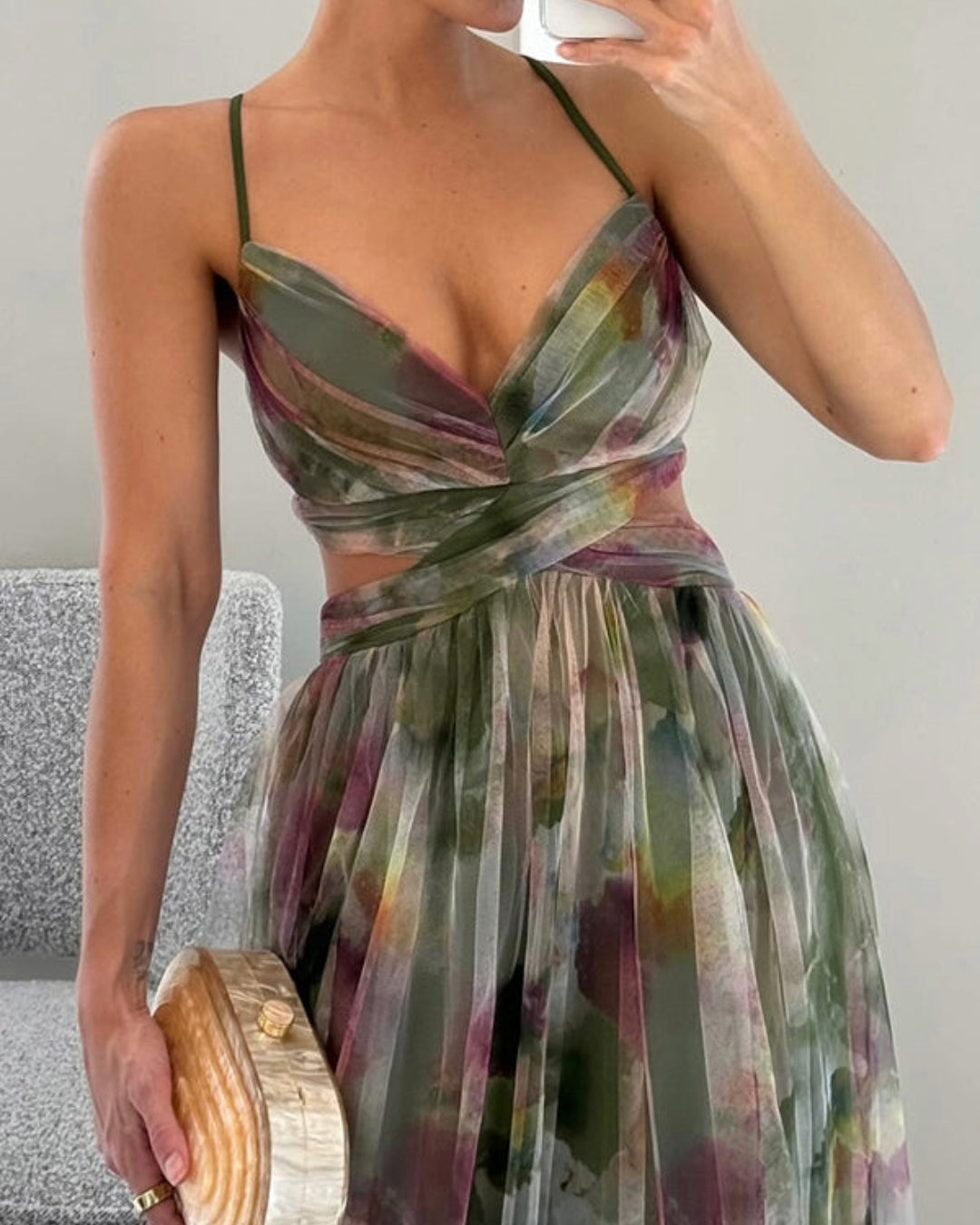 Giselle - Izcila Maxi kleita ar ziedu rakstu