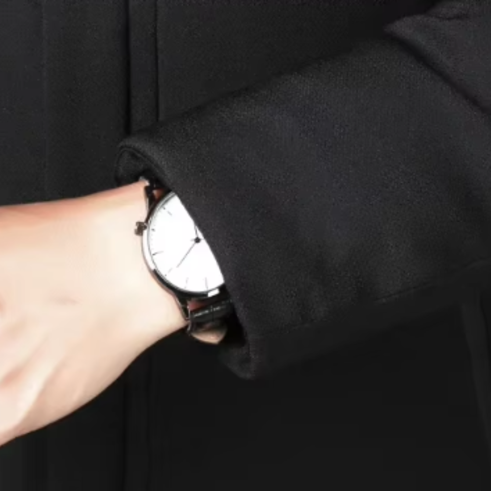 Elegants garais vīriešu mētelis