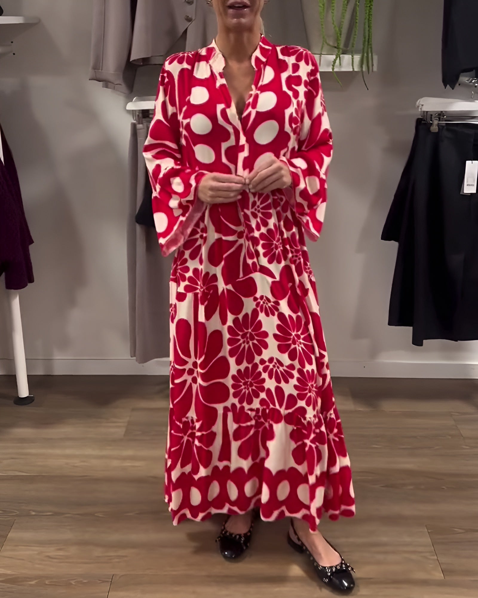 Marielle | Eleganta Maxi Kleita ar Ziediem