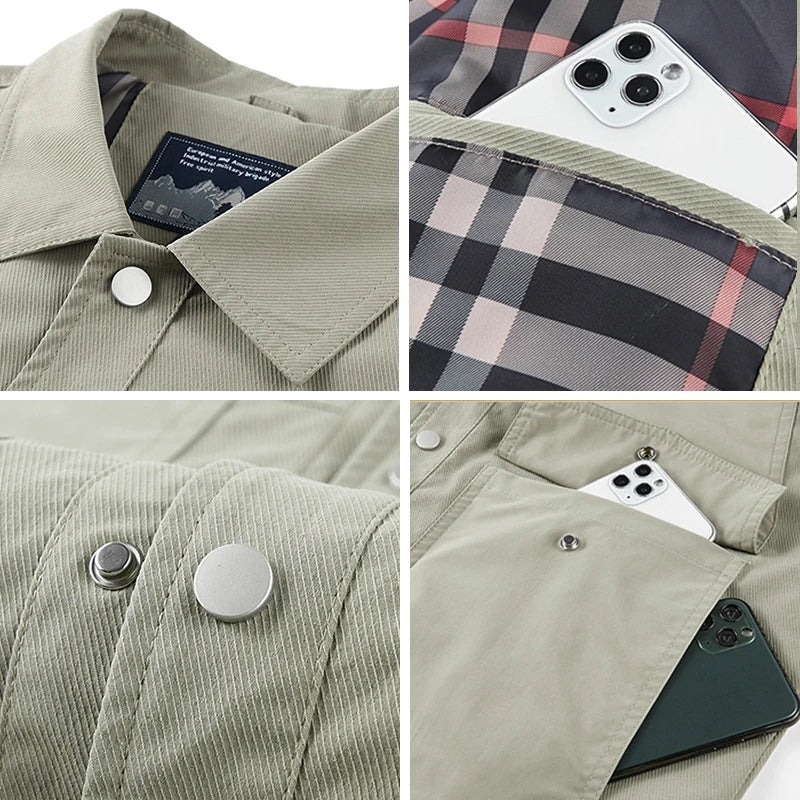 Giacca Utility Foderata in Tartan delle Highlands - Echelon Lifestyle