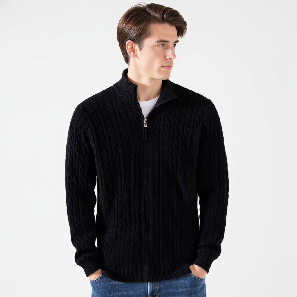 FABIO | LUXURY ZIP-UP SWEATER - Echelon Lifestyle