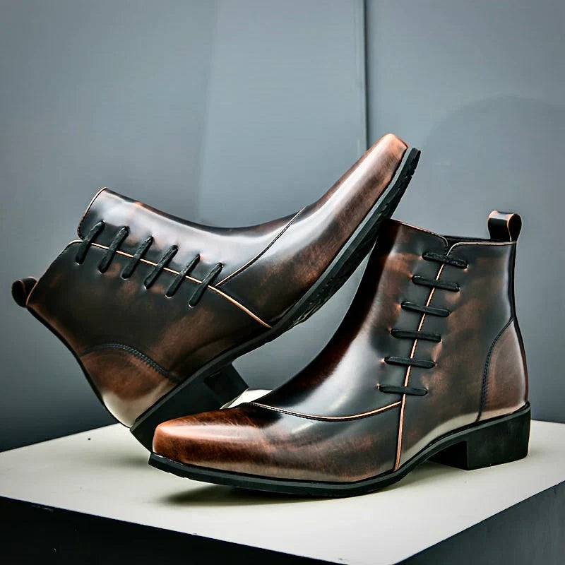 Samuel Thatcher Leather Dress Boots - Echelon Lifestyle