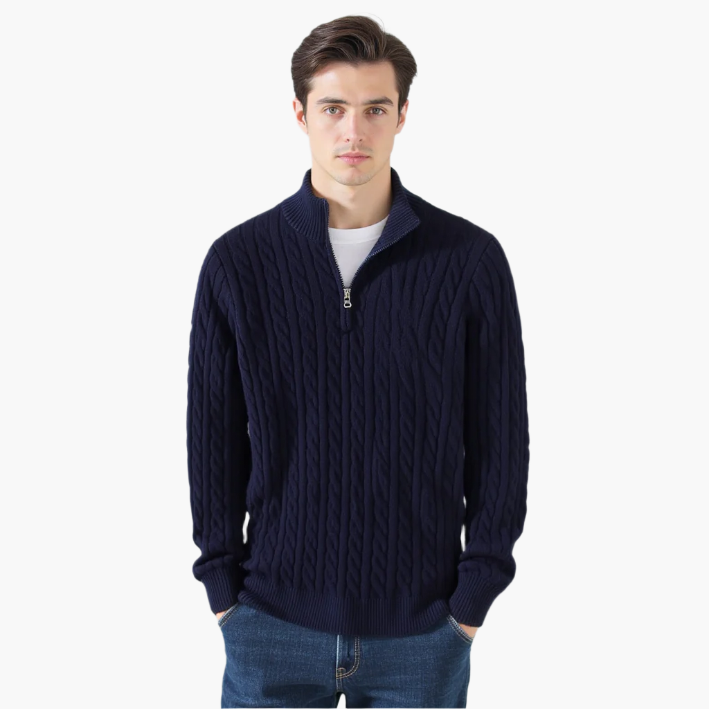 FABIO | LUXURY ZIP-UP SWEATER - Echelon Lifestyle