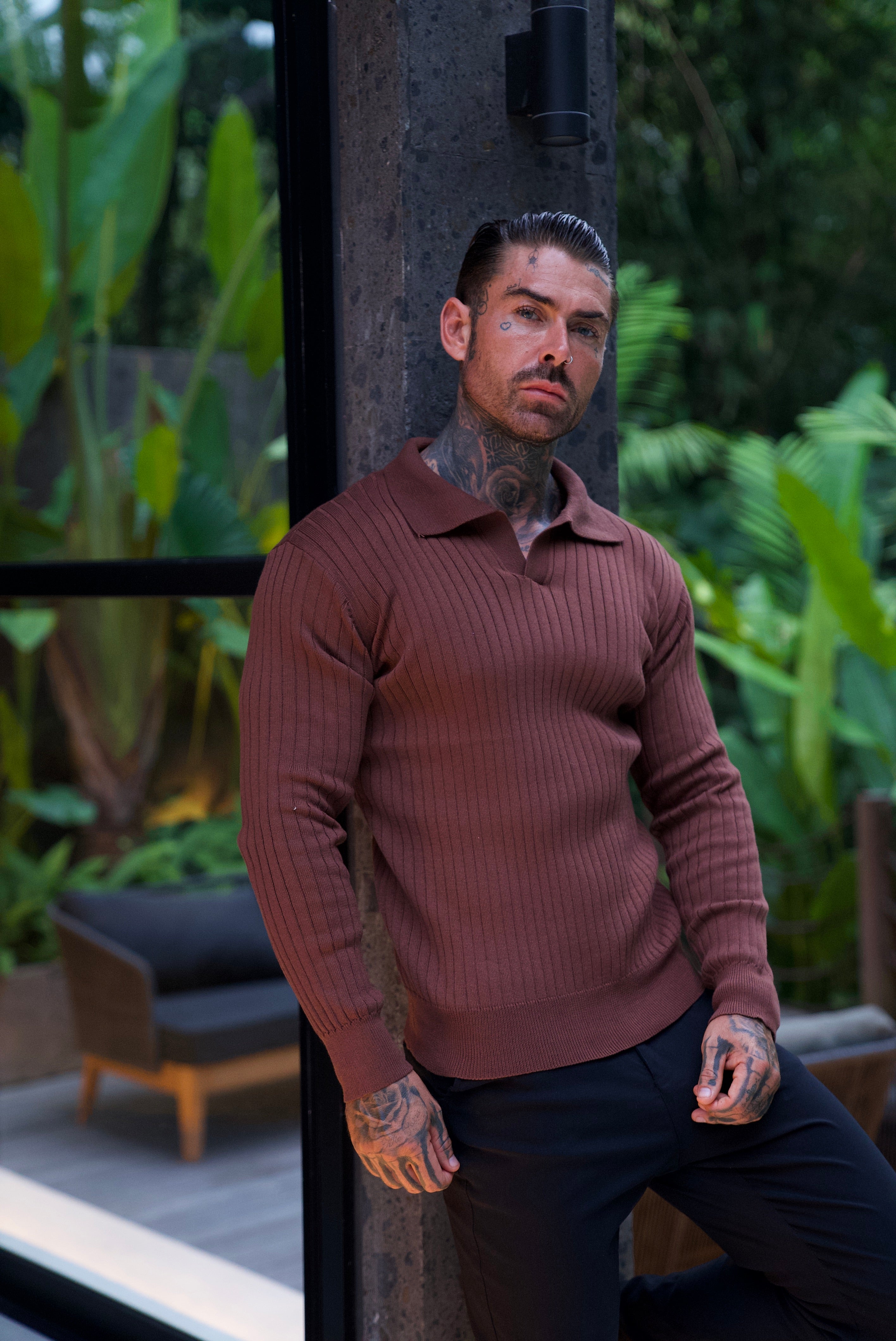 Sogno: Muscle Fit Knit Sweater - Echelon Lifestyle