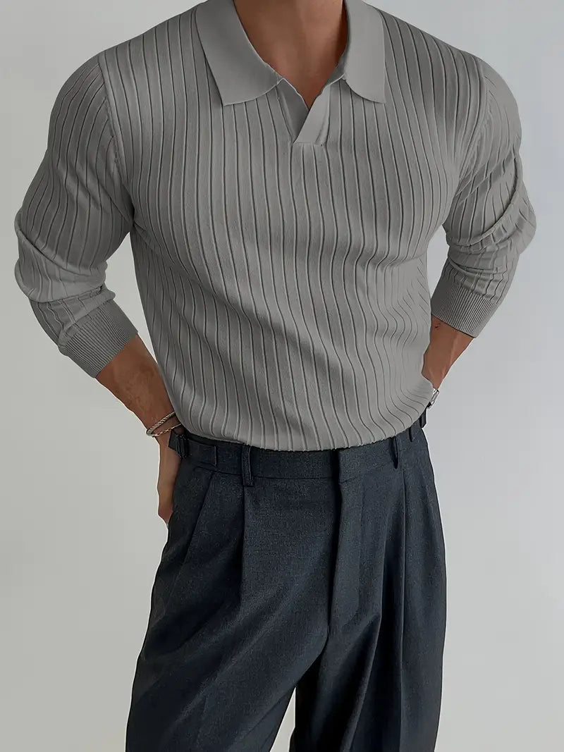 Sogno: Muscle Fit Knit Sweater - Echelon Lifestyle
