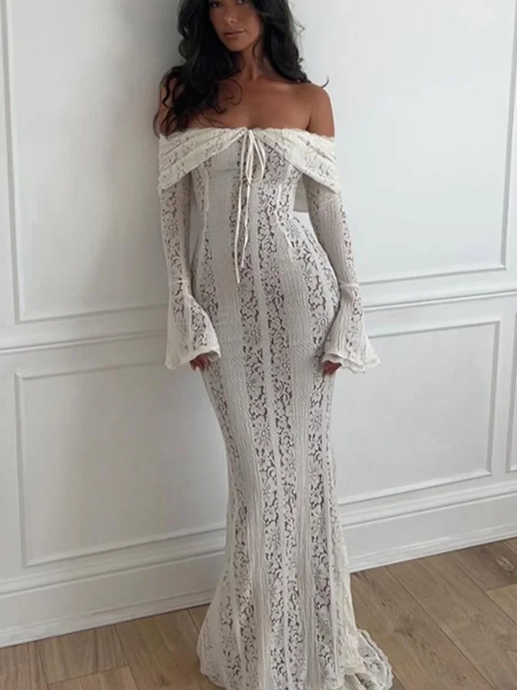 Milena™ | Mežģīņu vakara kleita