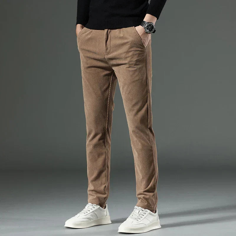 NICHOLAS | MEN'S RIBBED TROUSERS - Echelon Lifestyle