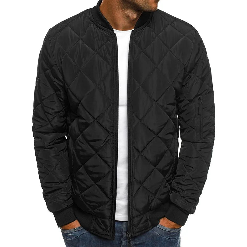 Dale | Cotton Jacket with Diamond Pattern - Echelon Lifestyle