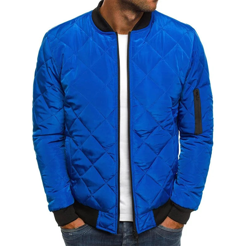 Dale | Cotton Jacket with Diamond Pattern - Echelon Lifestyle