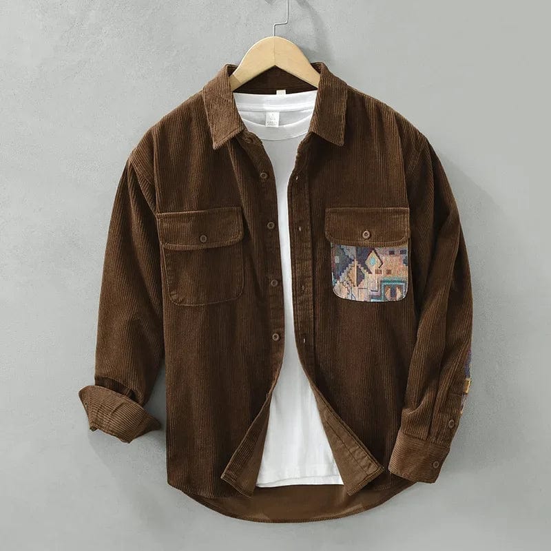 OLIVER | COMFORTABLE PATCHWORK SHIRT - Echelon Lifestyle