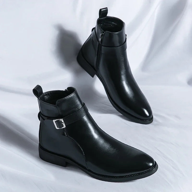 Sergio Genuine Leather Chelsea Boots - Echelon Lifestyle