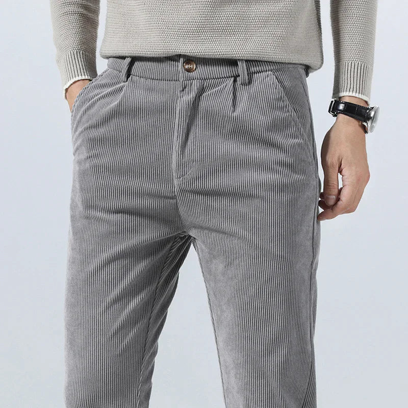 NICHOLAS | MEN'S RIBBED TROUSERS - Echelon Lifestyle