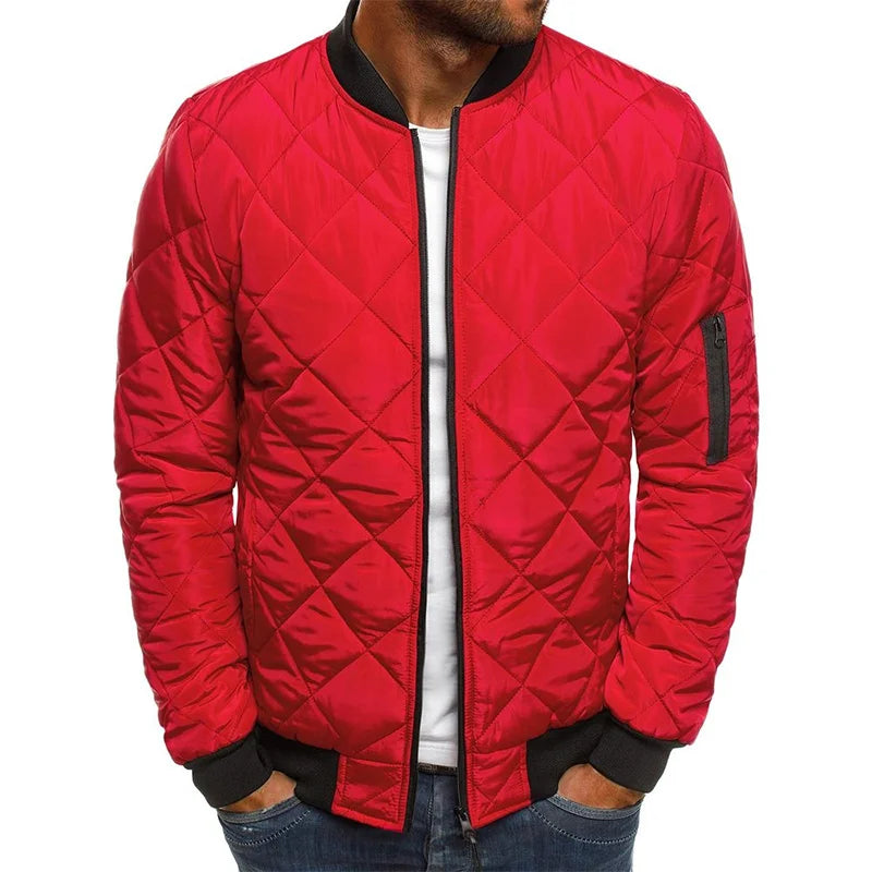 Dale | Cotton Jacket with Diamond Pattern - Echelon Lifestyle