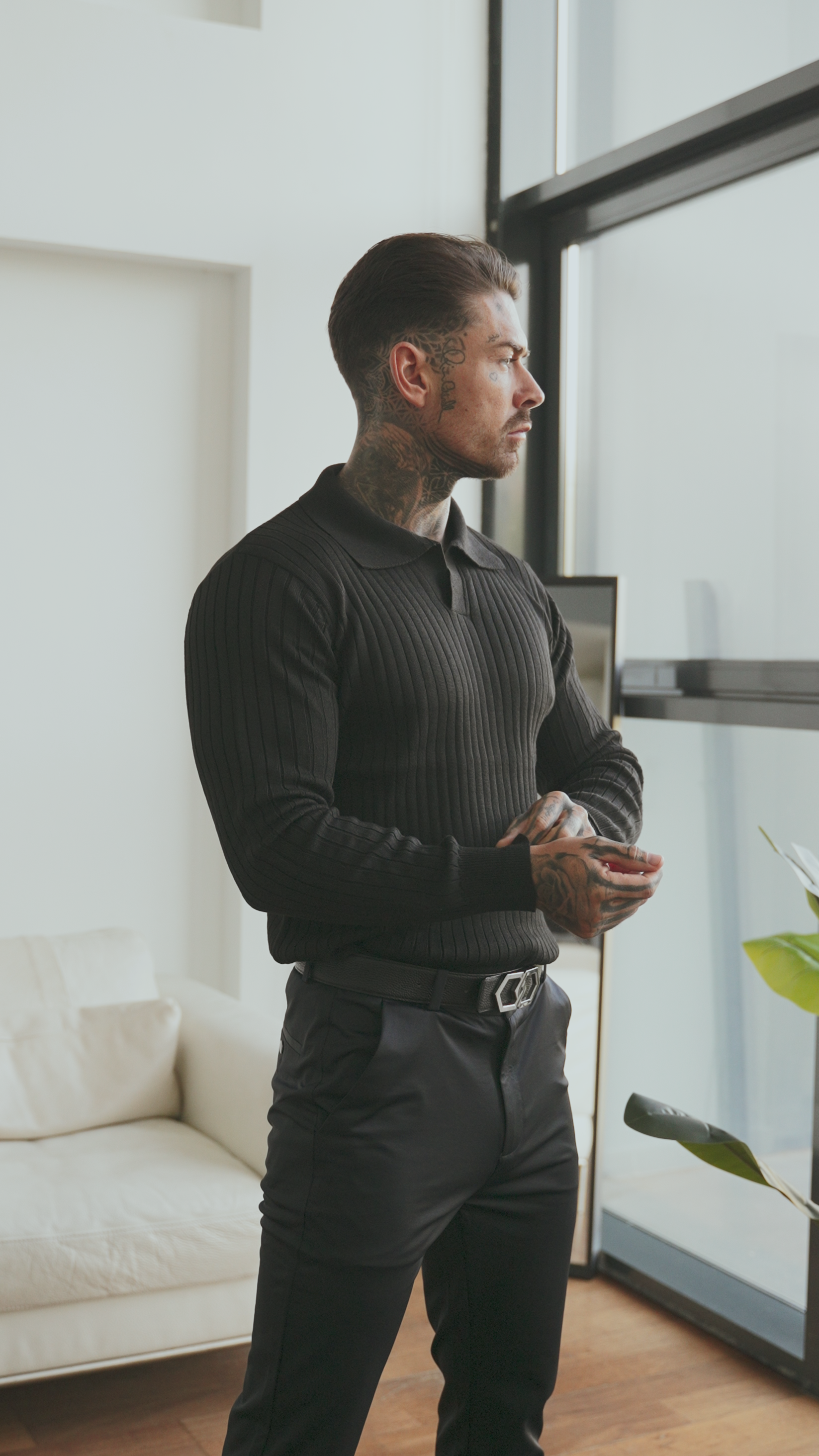 Sogno: Muscle Fit Knit Sweater - Echelon Lifestyle