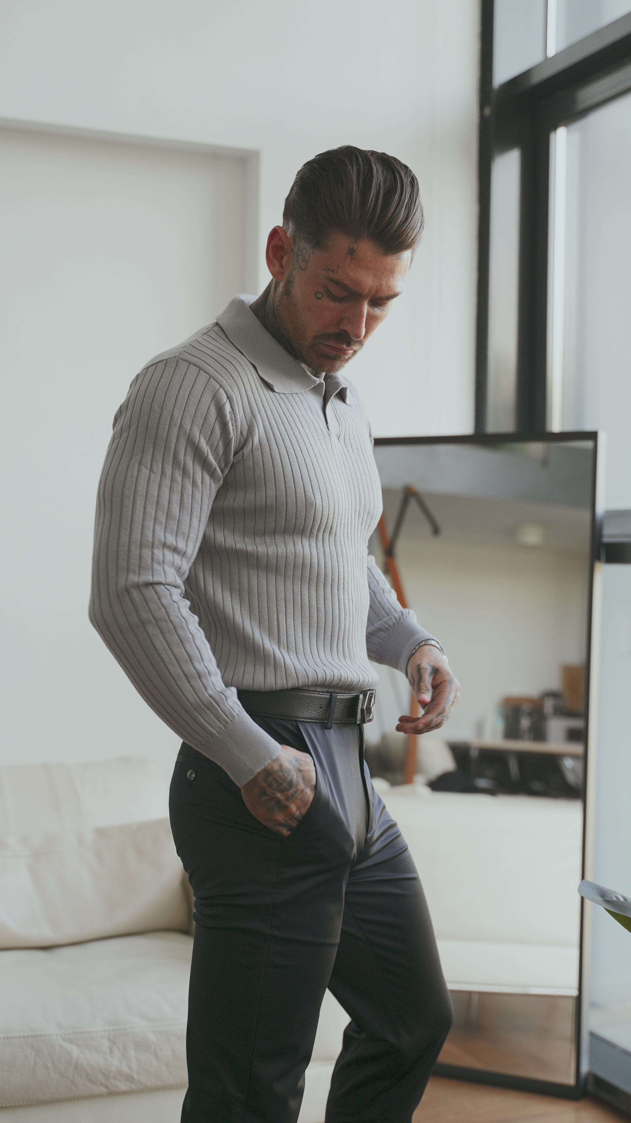 Sogno: Muscle Fit Knit Sweater - Echelon Lifestyle
