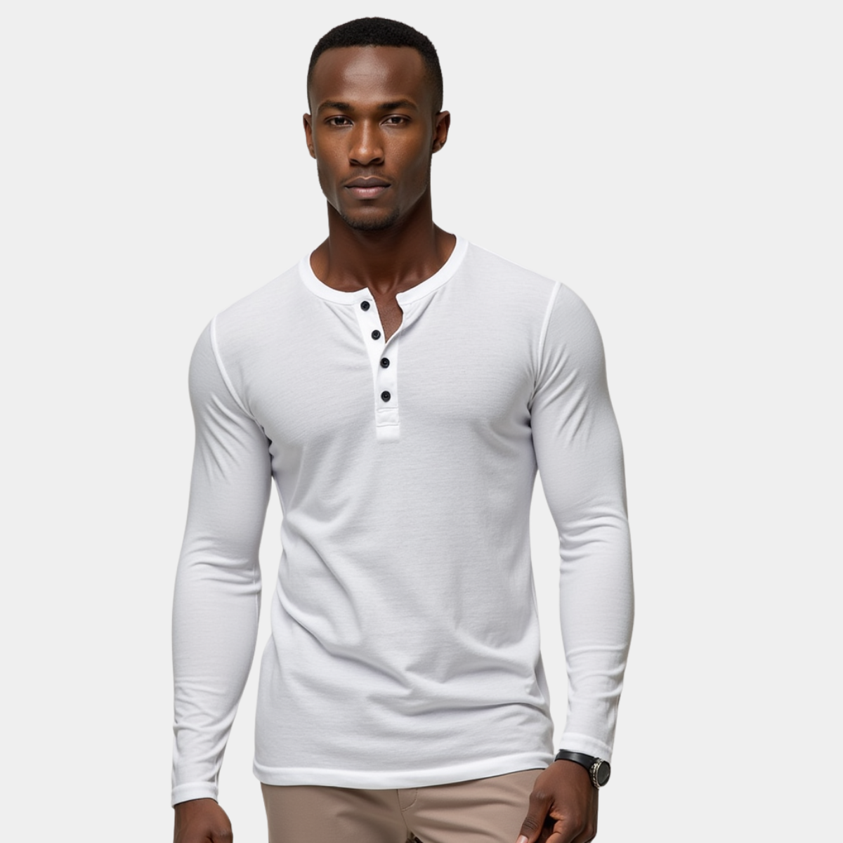 JAMES | HENLEY SHIRT - Echelon Lifestyle