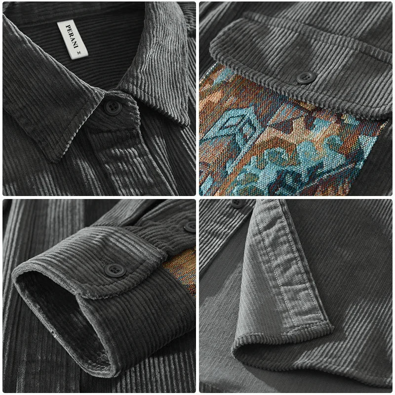 OLIVER | COMFORTABLE PATCHWORK SHIRT - Echelon Lifestyle