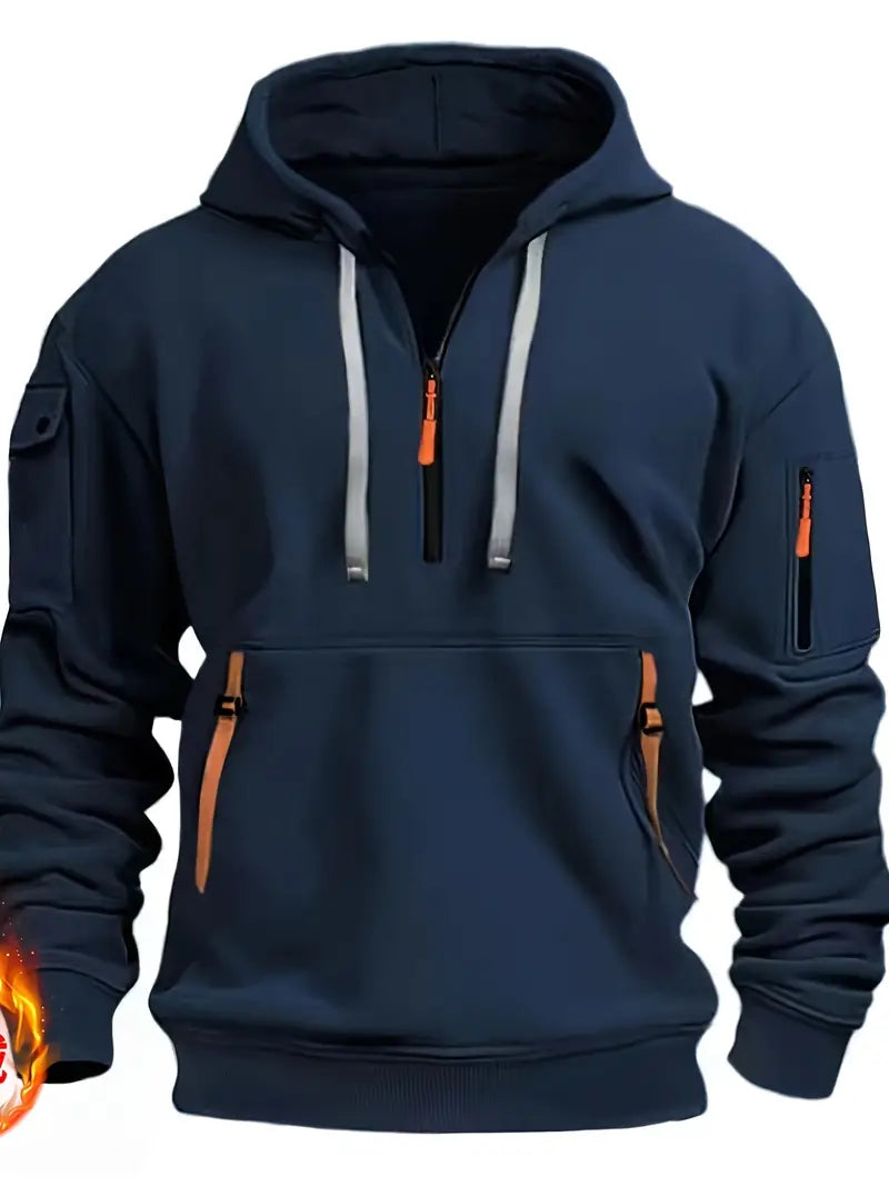 LUCA | CASUAL FLEECE HOODED SWEATSHIRT - Echelon Lifestyle