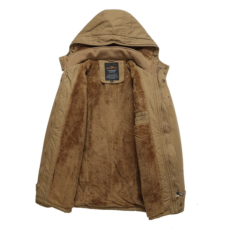 Eleganta kokvilnas pildīta ziemas jaka