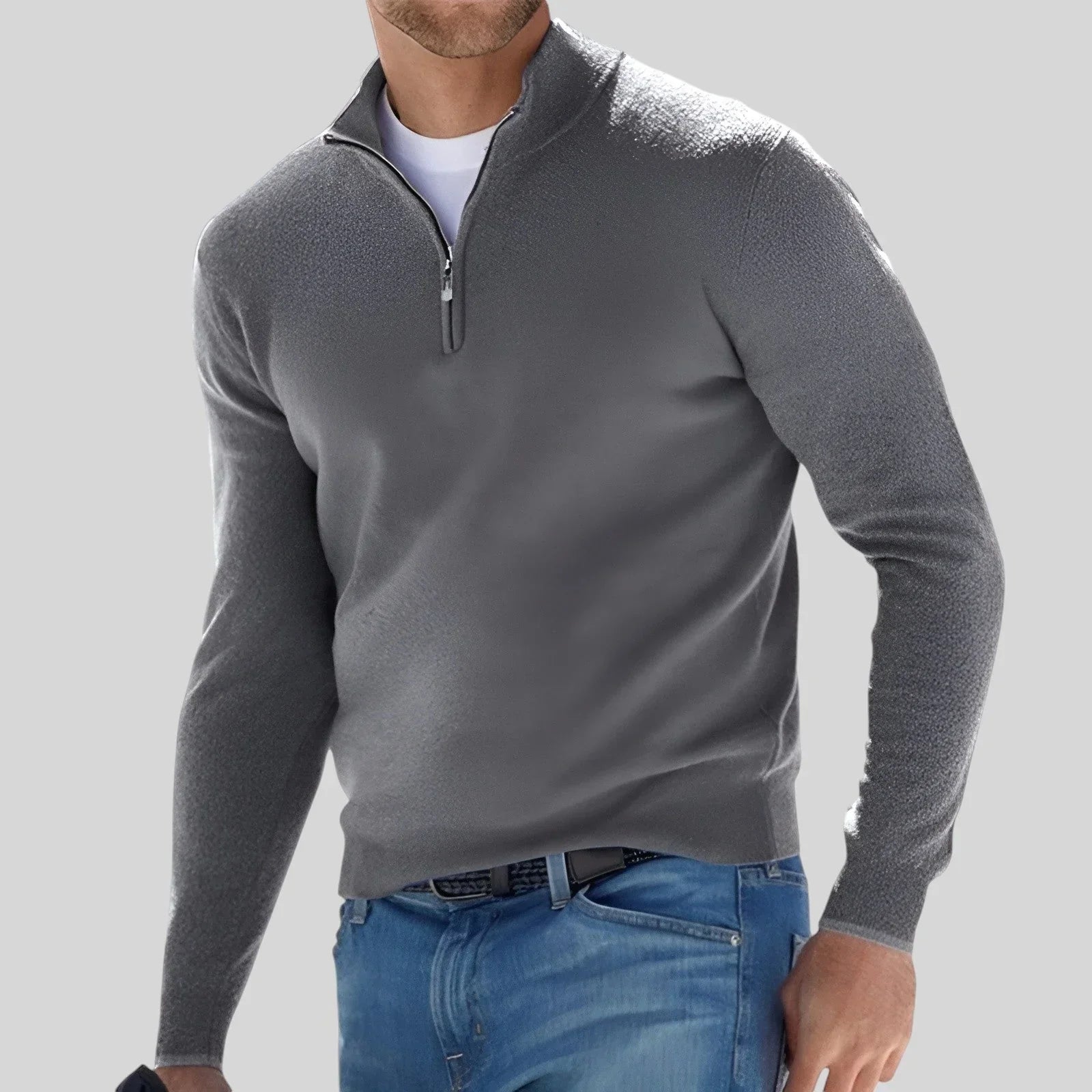 JULIAN | PREMIUM ZIP SWEATER - Echelon Lifestyle