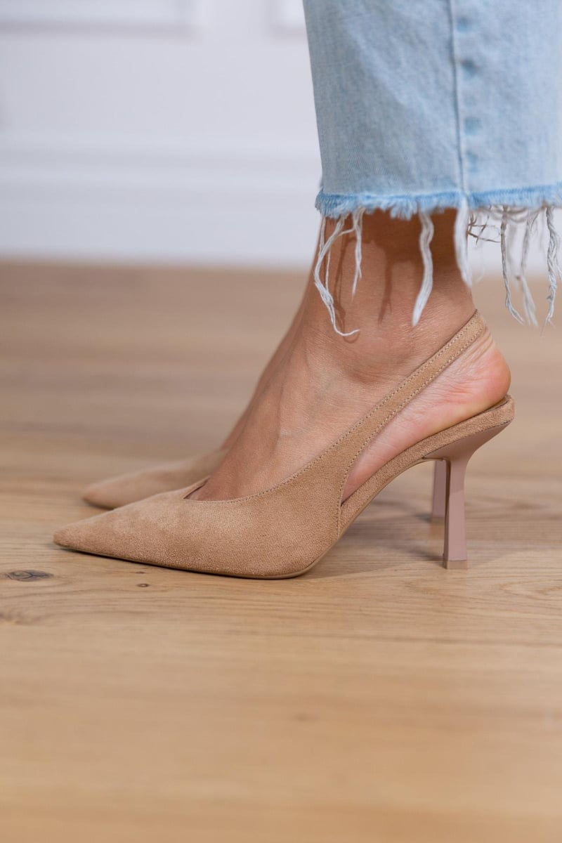 Marlena™ | Dekolte Slingback Nude