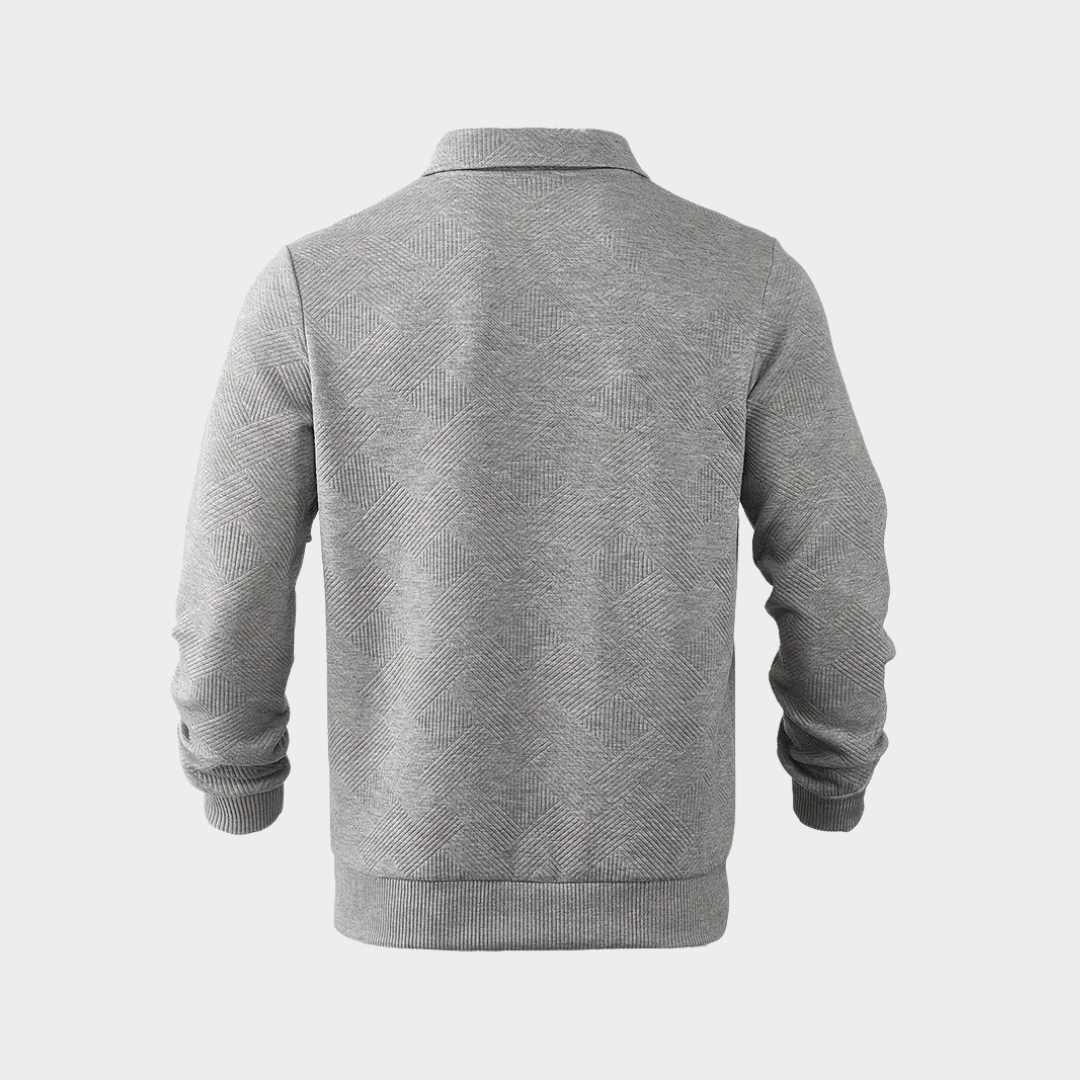 LAZZARO | ELEGANT PULLOVER WITH COLLAR - Echelon Lifestyle
