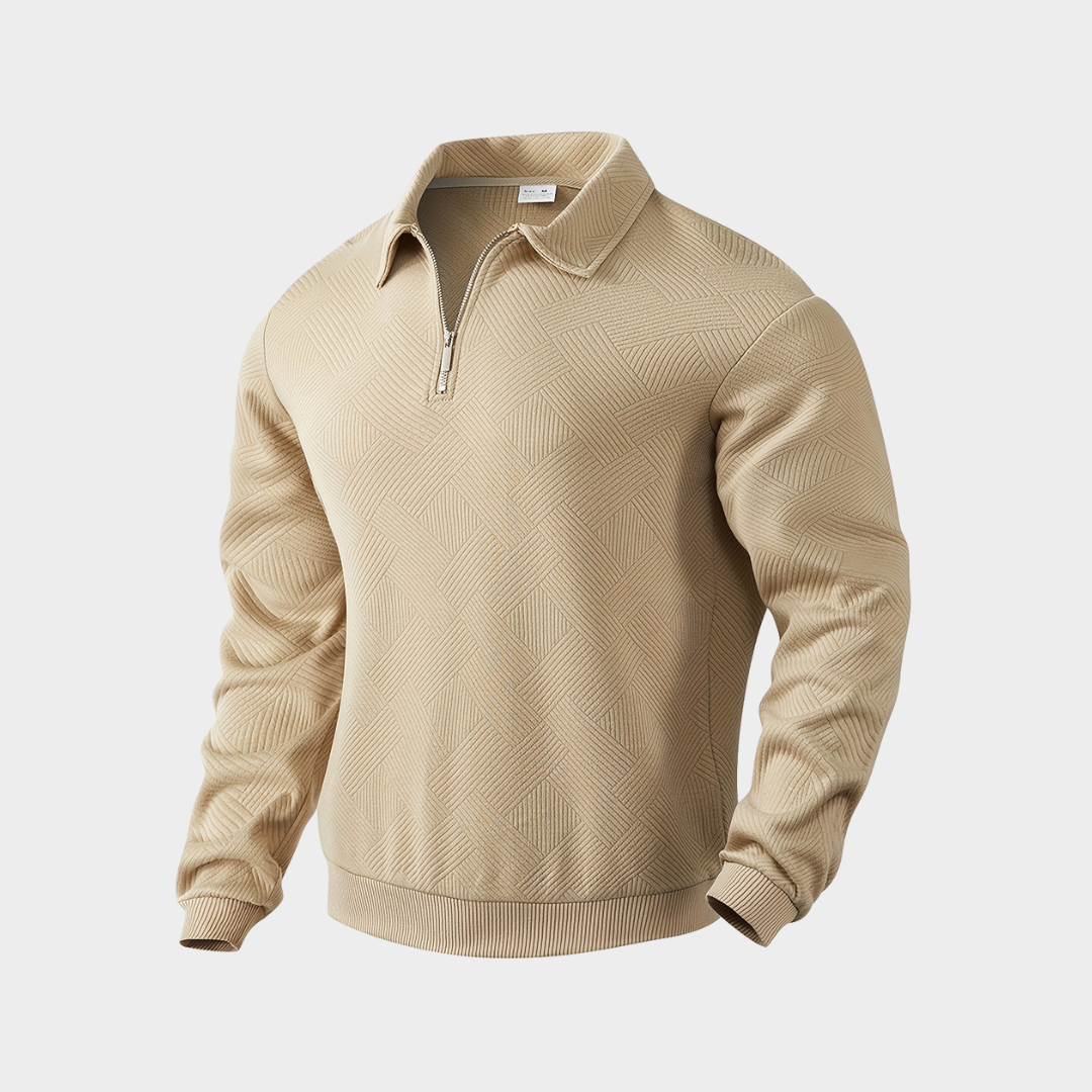 LAZZARO | ELEGANT PULLOVER WITH COLLAR - Echelon Lifestyle