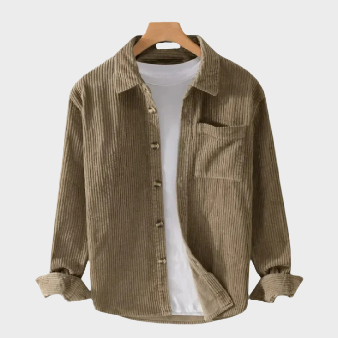 DECLAN | CASUAL CORDUROY SHIRT - Echelon Lifestyle