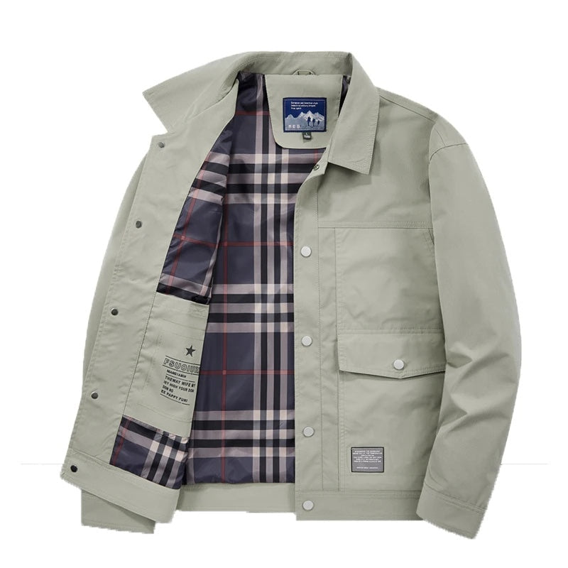 Giacca Utility Foderata in Tartan delle Highlands - Echelon Lifestyle
