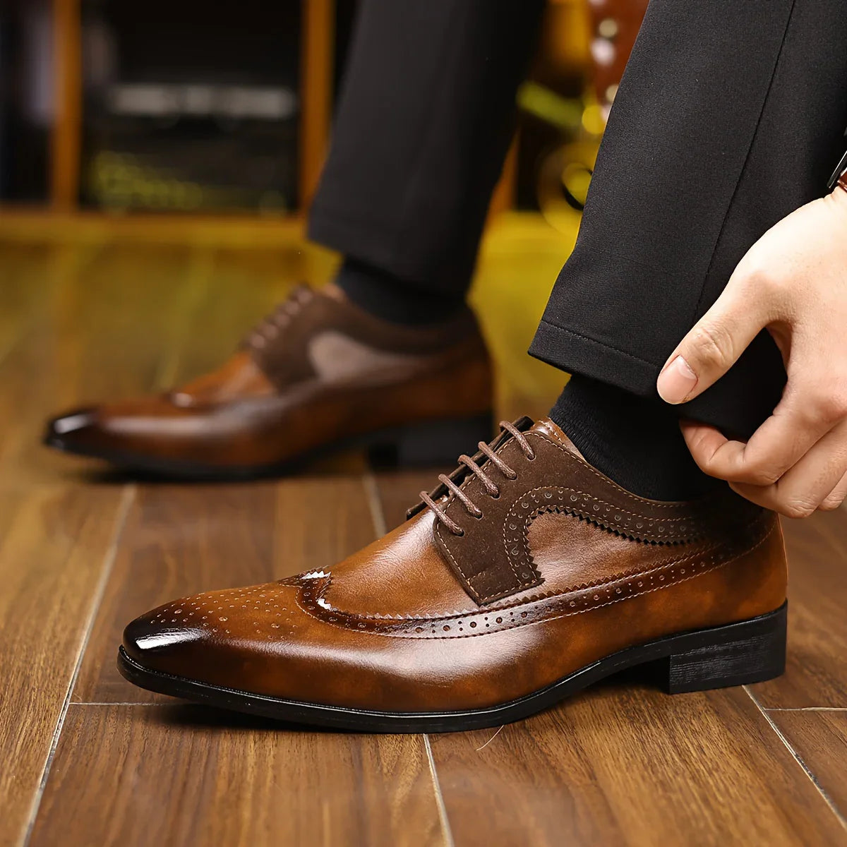 Alexander Prescott Leather Dress Shoes - Echelon Lifestyle
