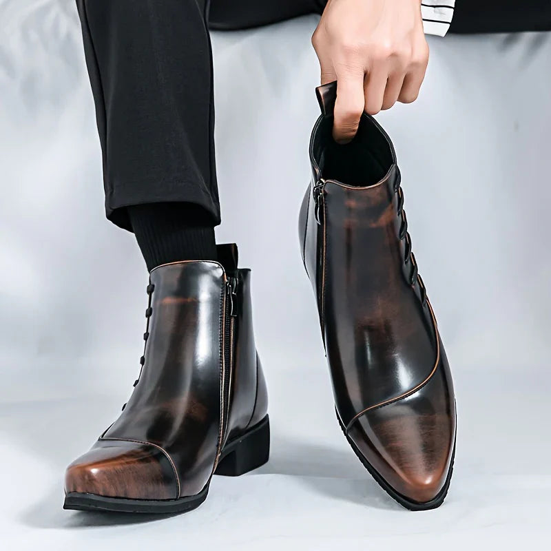 Samuel Thatcher Leather Dress Boots - Echelon Lifestyle