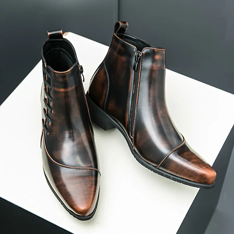 Samuel Thatcher Leather Dress Boots - Echelon Lifestyle