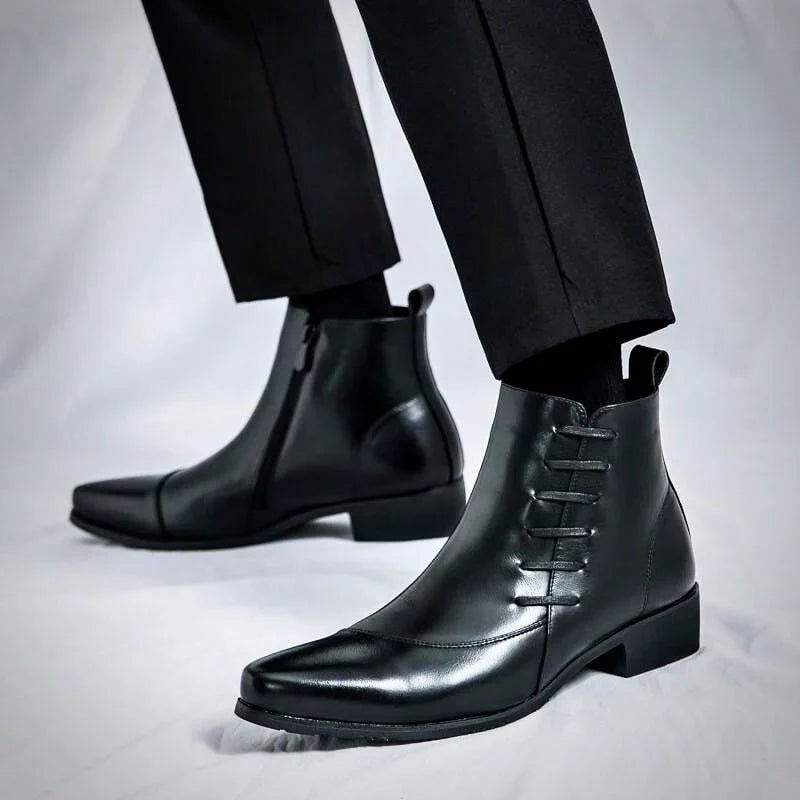 Samuel Thatcher Leather Dress Boots - Echelon Lifestyle