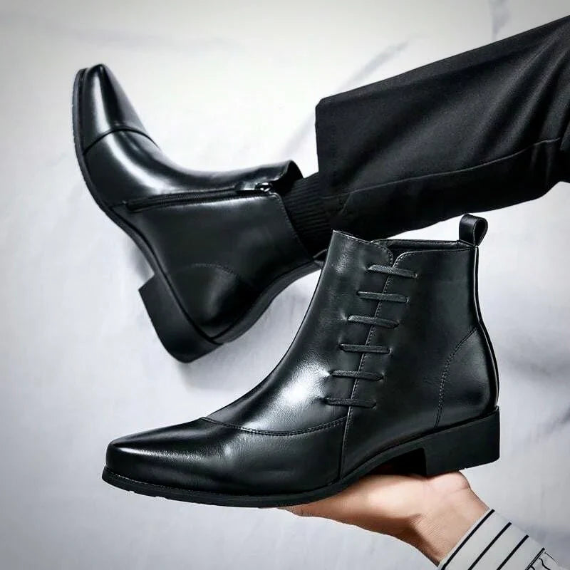 Samuel Thatcher Leather Dress Boots - Echelon Lifestyle