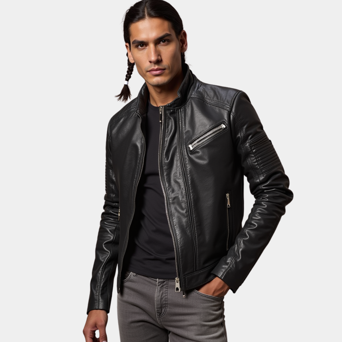 LUCAS | CASUAL LEATHER JACKET - Echelon Lifestyle