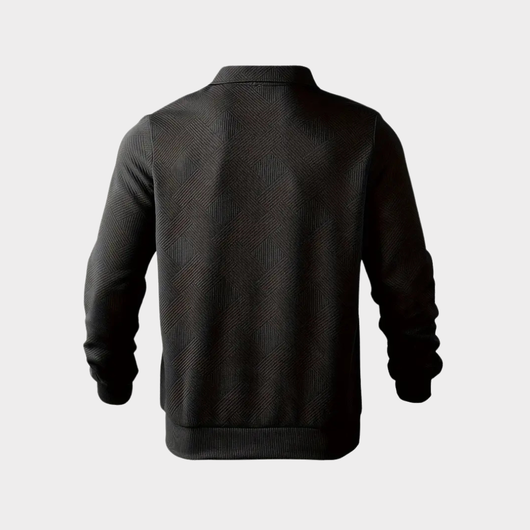 LAZZARO | ELEGANT PULLOVER WITH COLLAR - Echelon Lifestyle