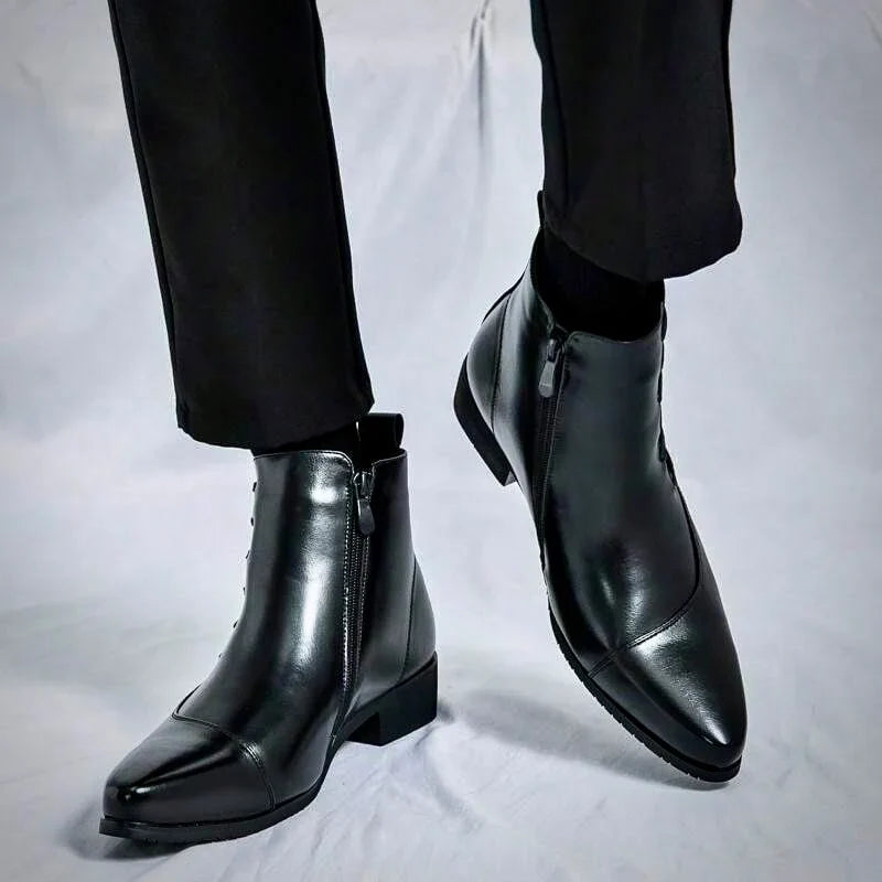 Samuel Thatcher Leather Dress Boots - Echelon Lifestyle