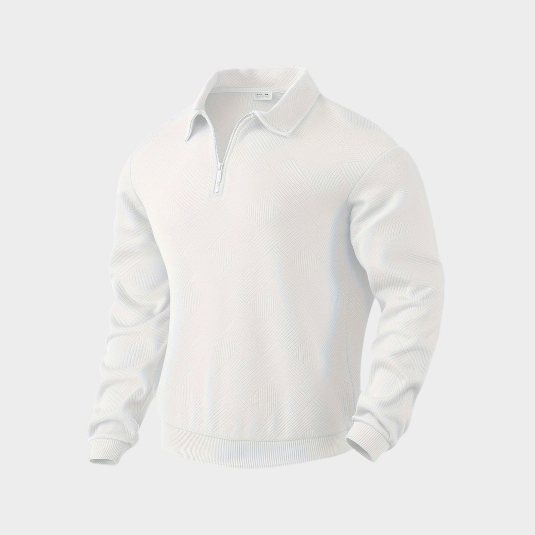 LAZZARO | ELEGANT PULLOVER WITH COLLAR - Echelon Lifestyle