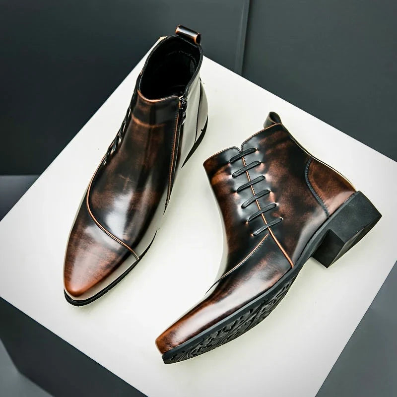Samuel Thatcher Leather Dress Boots - Echelon Lifestyle