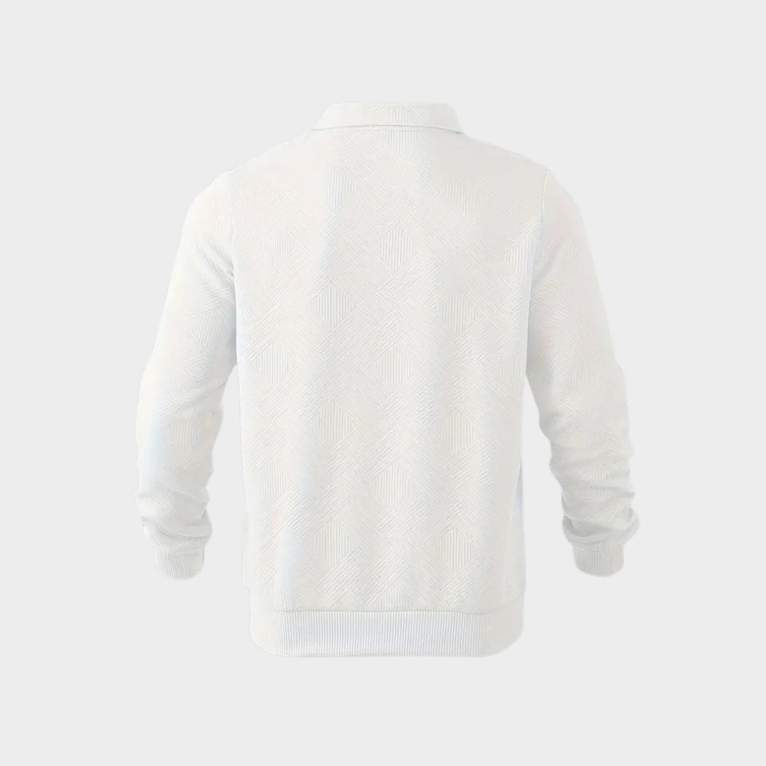 LAZZARO | ELEGANT PULLOVER WITH COLLAR - Echelon Lifestyle