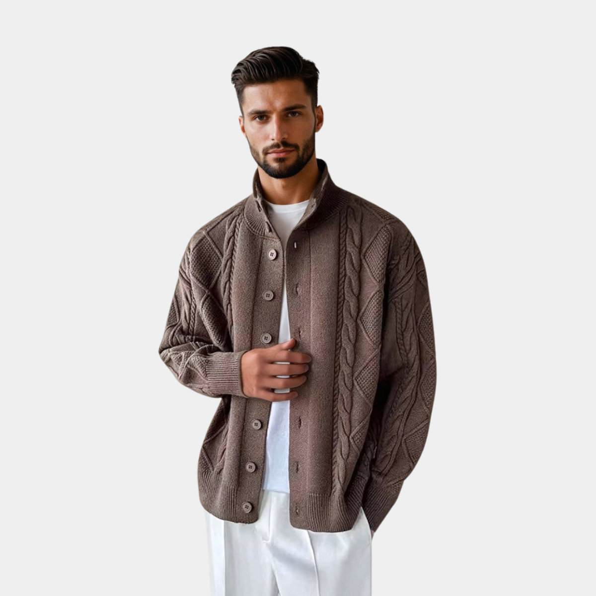 LEONARDO | MEN'S KNIT CARDIGAN - Echelon Lifestyle
