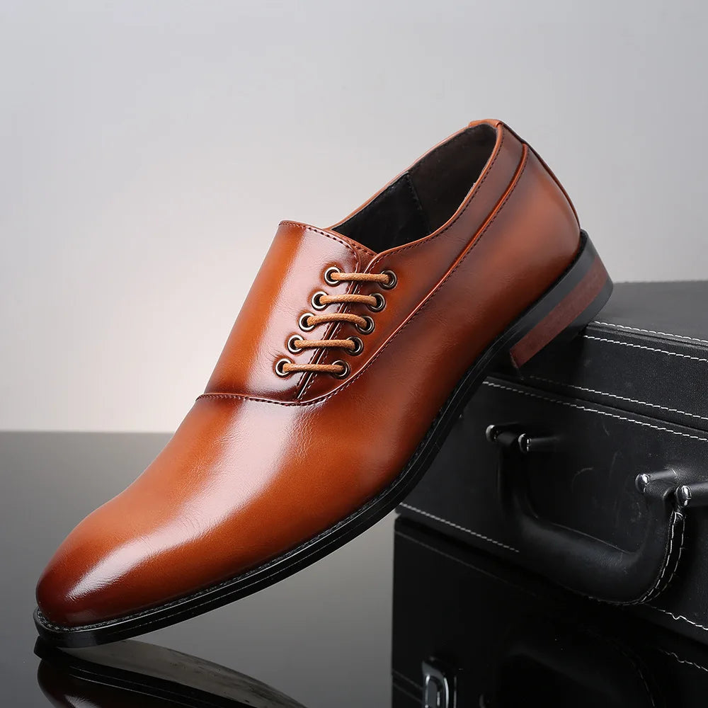 Bertolini Genuine Leather Oxford Shoes - Echelon Lifestyle