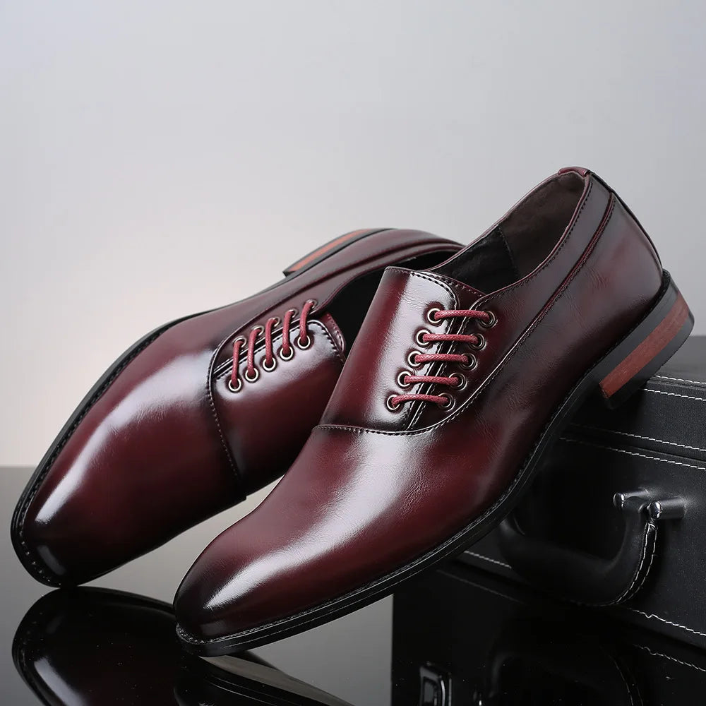 Bertolini Genuine Leather Oxford Shoes - Echelon Lifestyle
