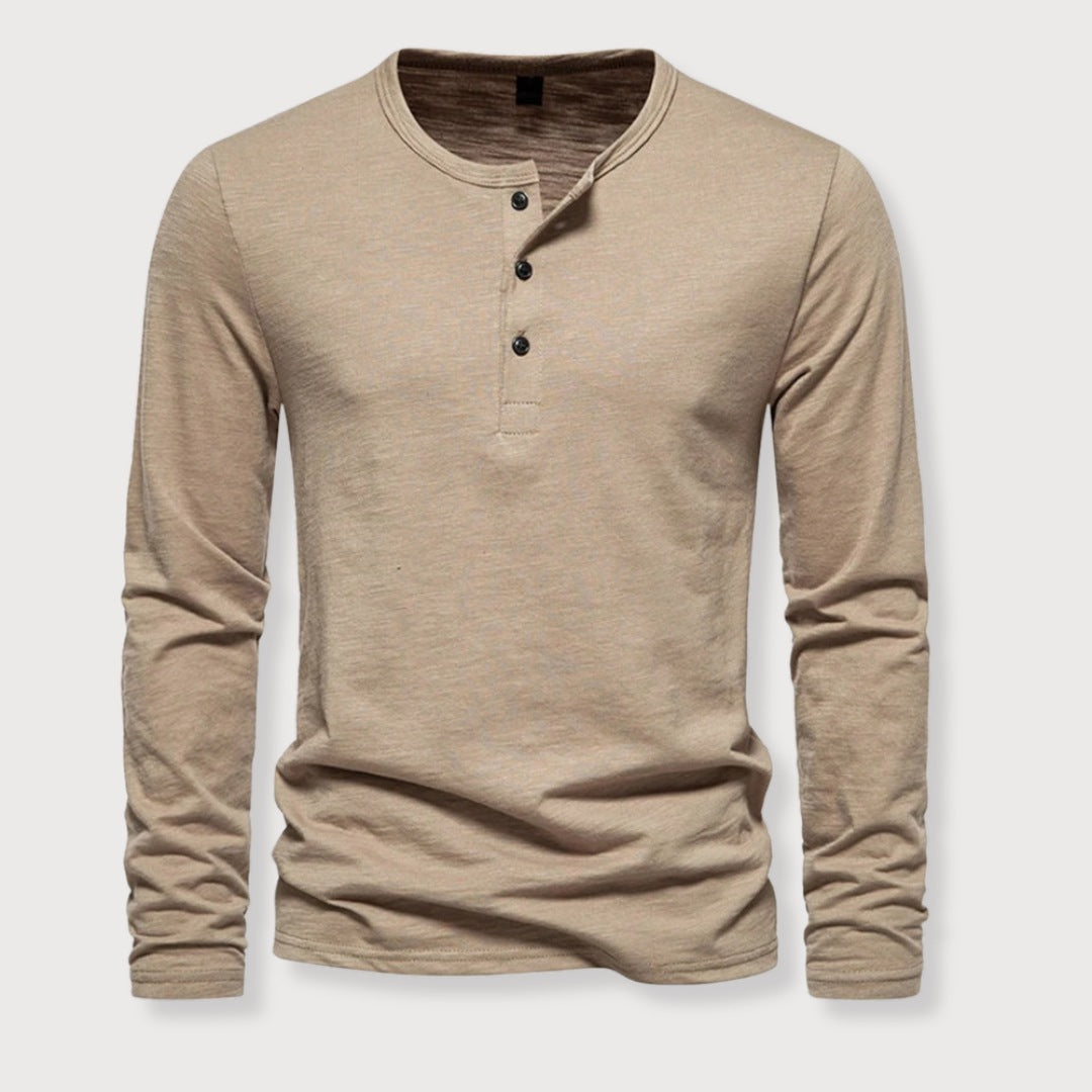JAMES | HENLEY SHIRT - Echelon Lifestyle